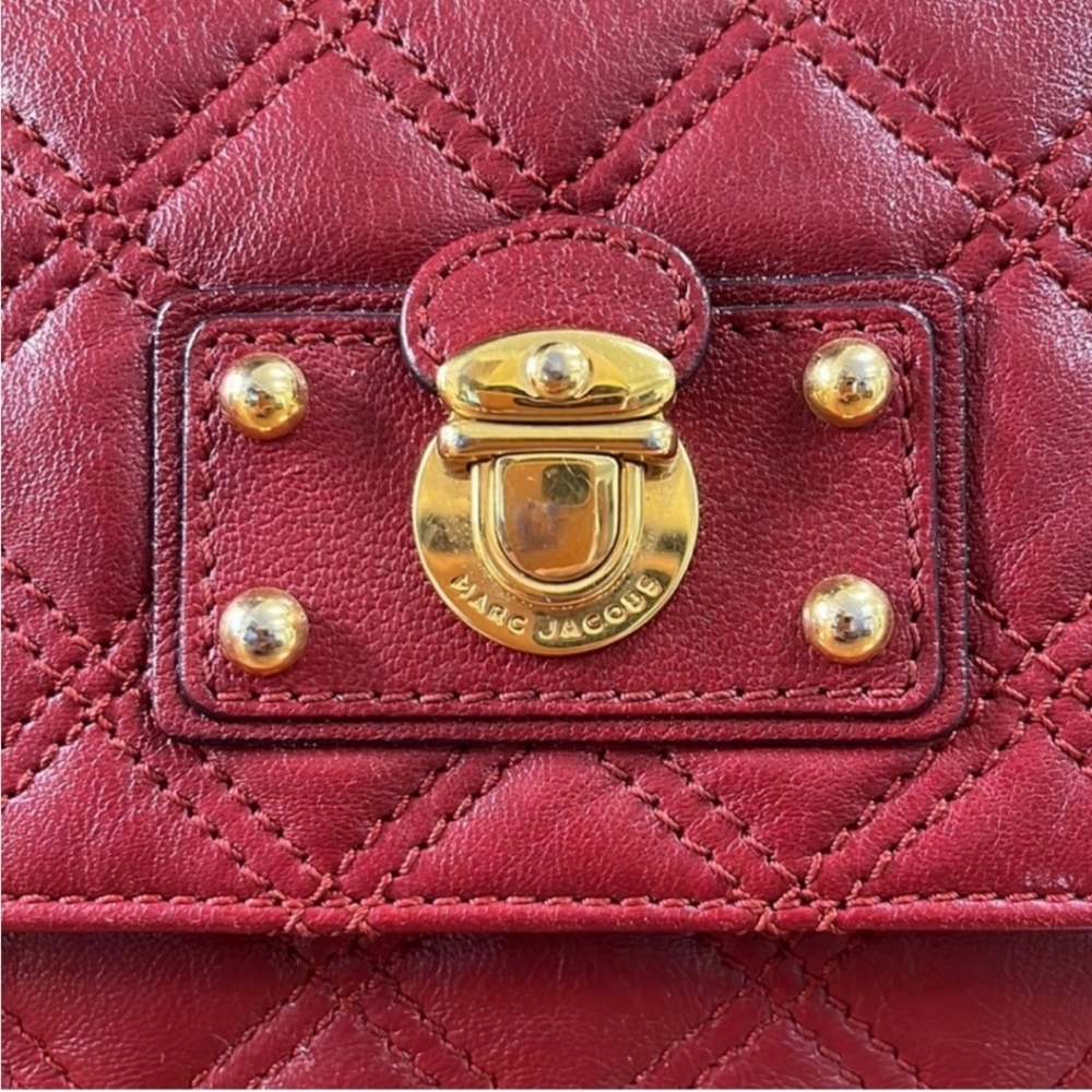 Marc Jacobs Large Single Quilted Bag - Cherry Red - Picture 10 of 16